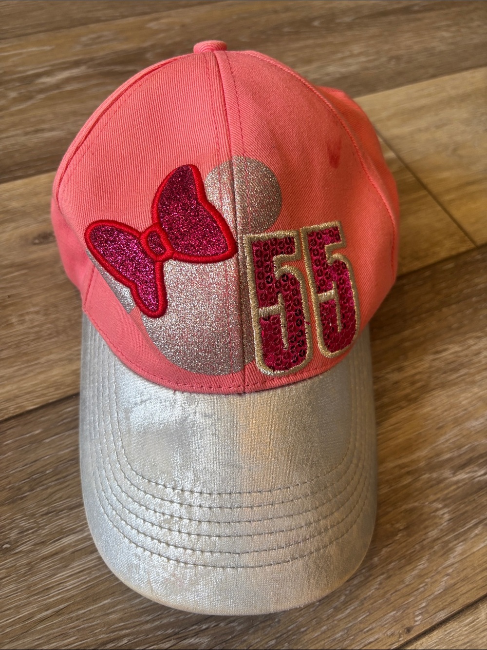 Disney Pink and Silver Minnie 55 Baseball Cap